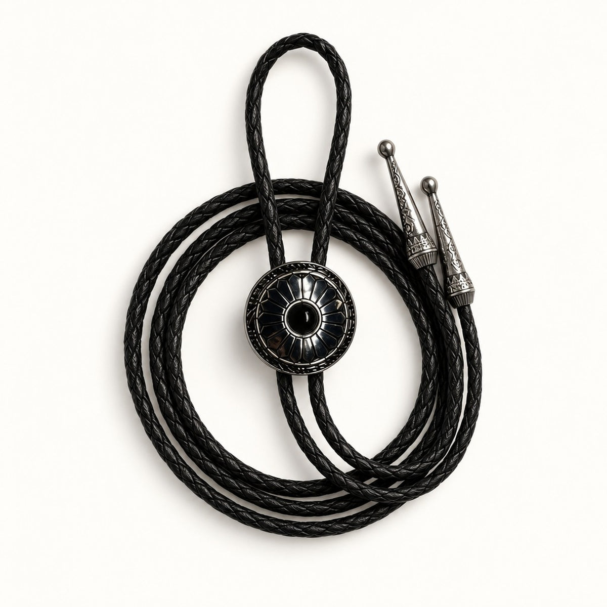 Concho Bolo Tie in Silver [Silver]