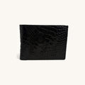Crocodile Belly Bifold in Black - Executive Leather, Wellington FL