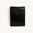 Crocodile Belly Bifold in Black - Executive Leather, Wellington FL