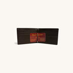 Crocodile Belly Bifold in Brown - Executive Leather, Wellington FL