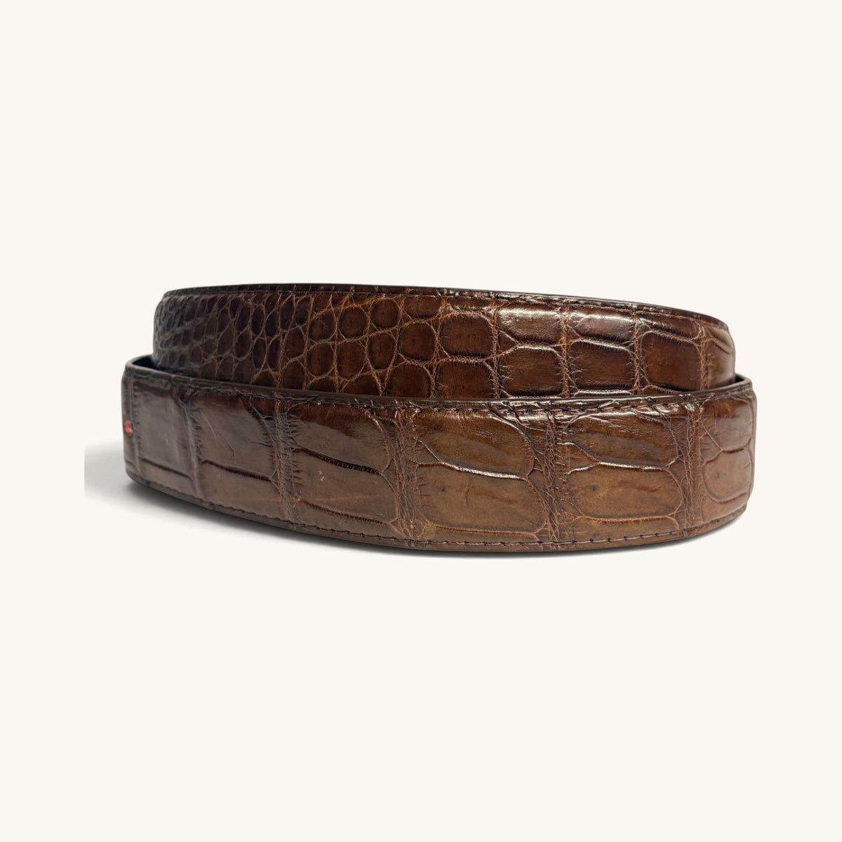 Crocodile Belly Strap - Brown Crocodile Belly Strap