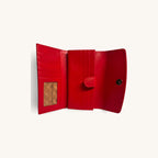 Crocodile Clutch Wallet in Red - Executive Leather, Wellington FL