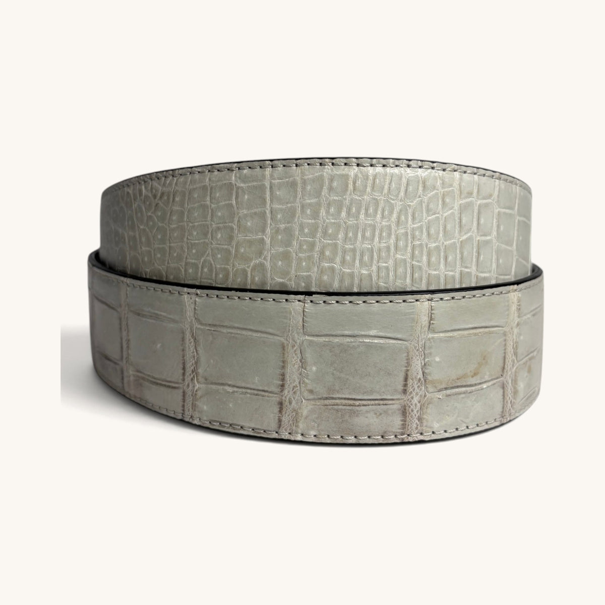 Crocodile Strap - White Crocodile Strap