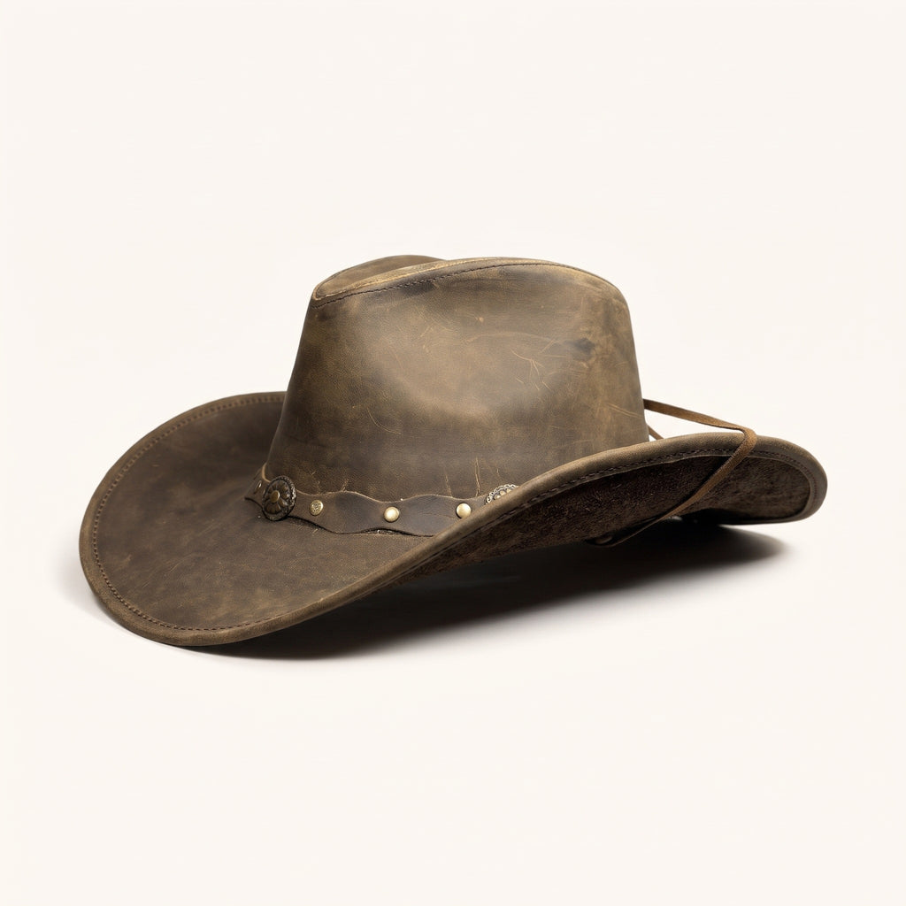Distressed Concho Cowboy Hat