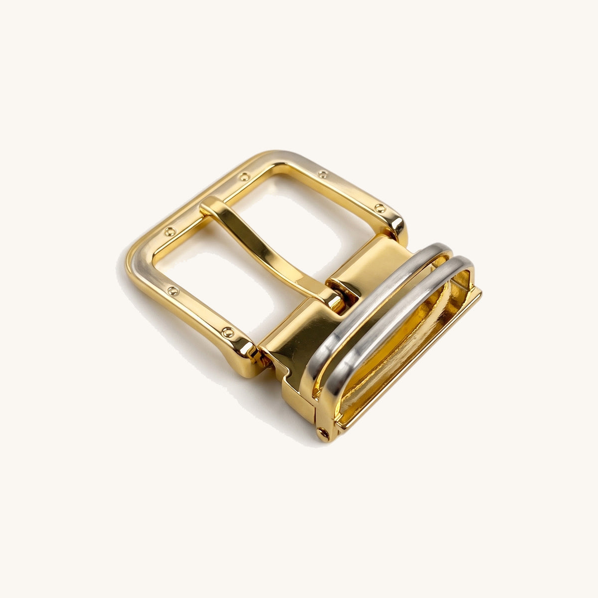 Ribbed Clamp Buckle - Gold Ribbed Clamp Buckle [Gold]