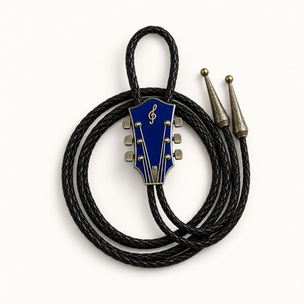 Guitar Bolo Tie in Blue [Blue]