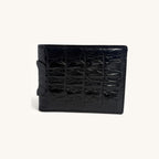 Hornback Crocodile Bifold in Black - Executive Leather, Wellington FL