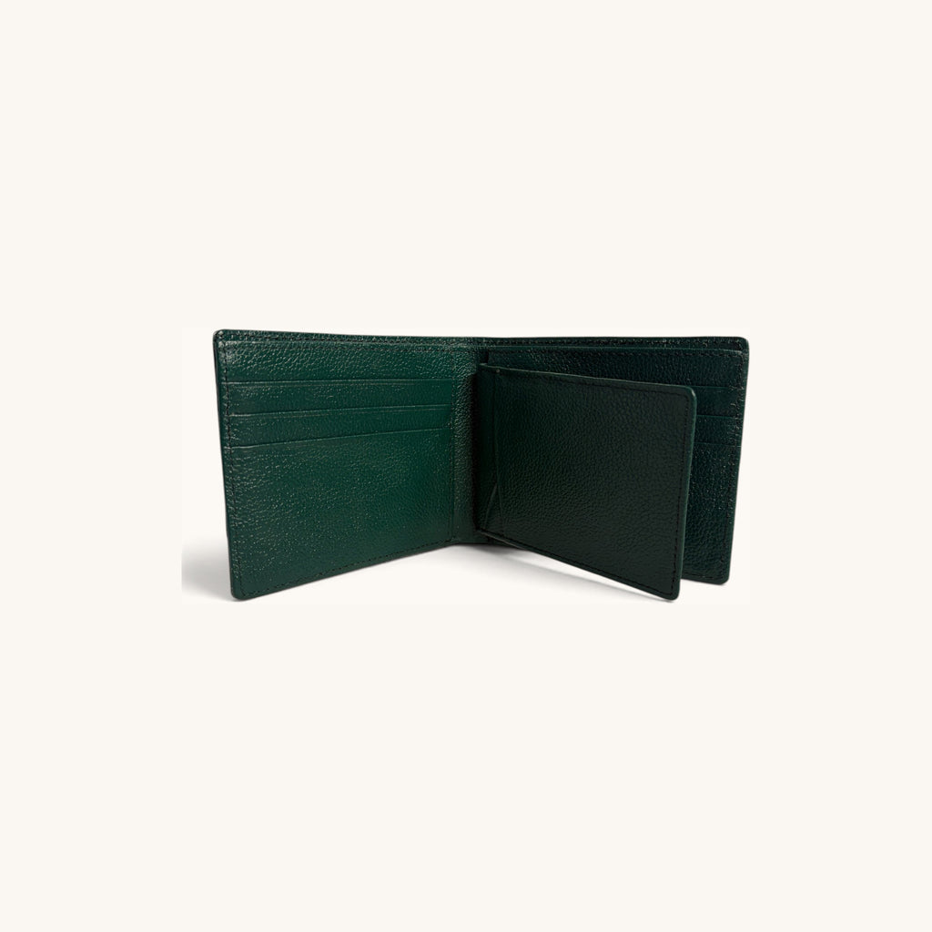 Hornback Crocodile Bifold in Green - Executive Leather, Wellington FL