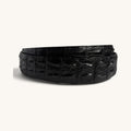 Hornback Crocodile Strap - Black Hornback Crocodile Strap
