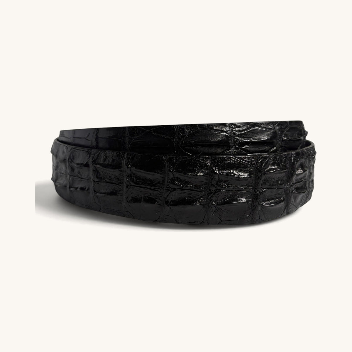 Hornback Crocodile Strap - Black Hornback Crocodile Strap