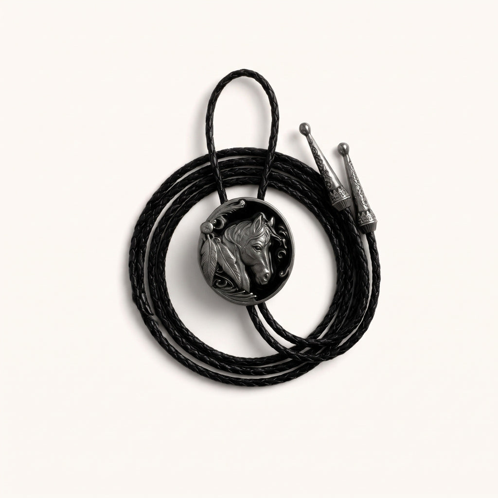 Horse Head Bolo Tie in Silver [Silver]