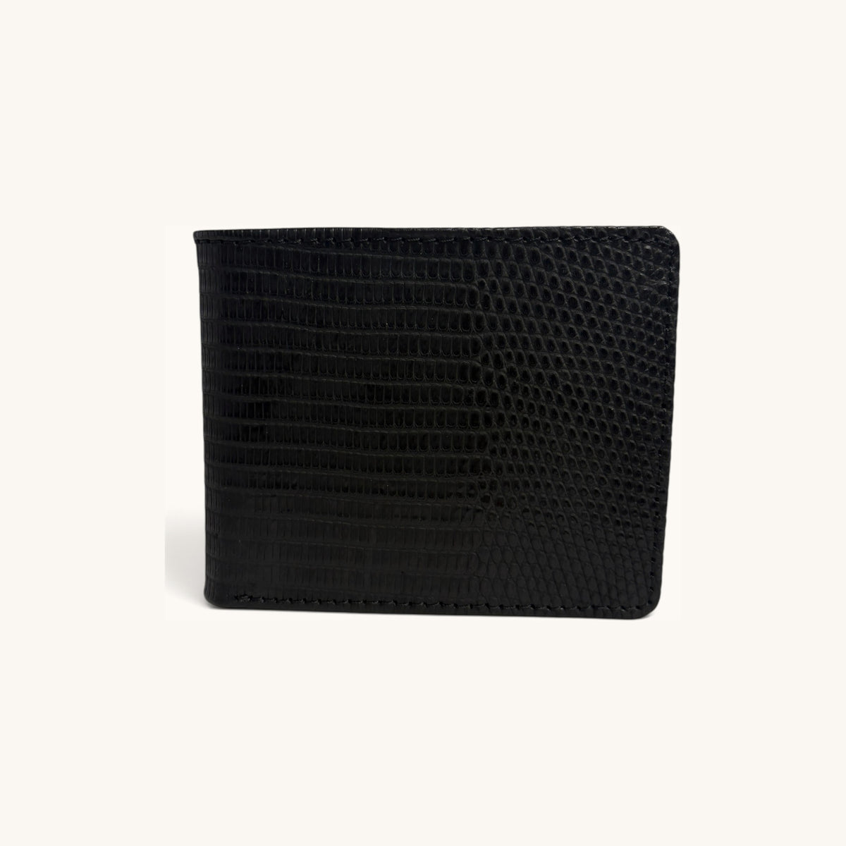 Lizard Bifold in Black - Executive Leather, Wellington FL