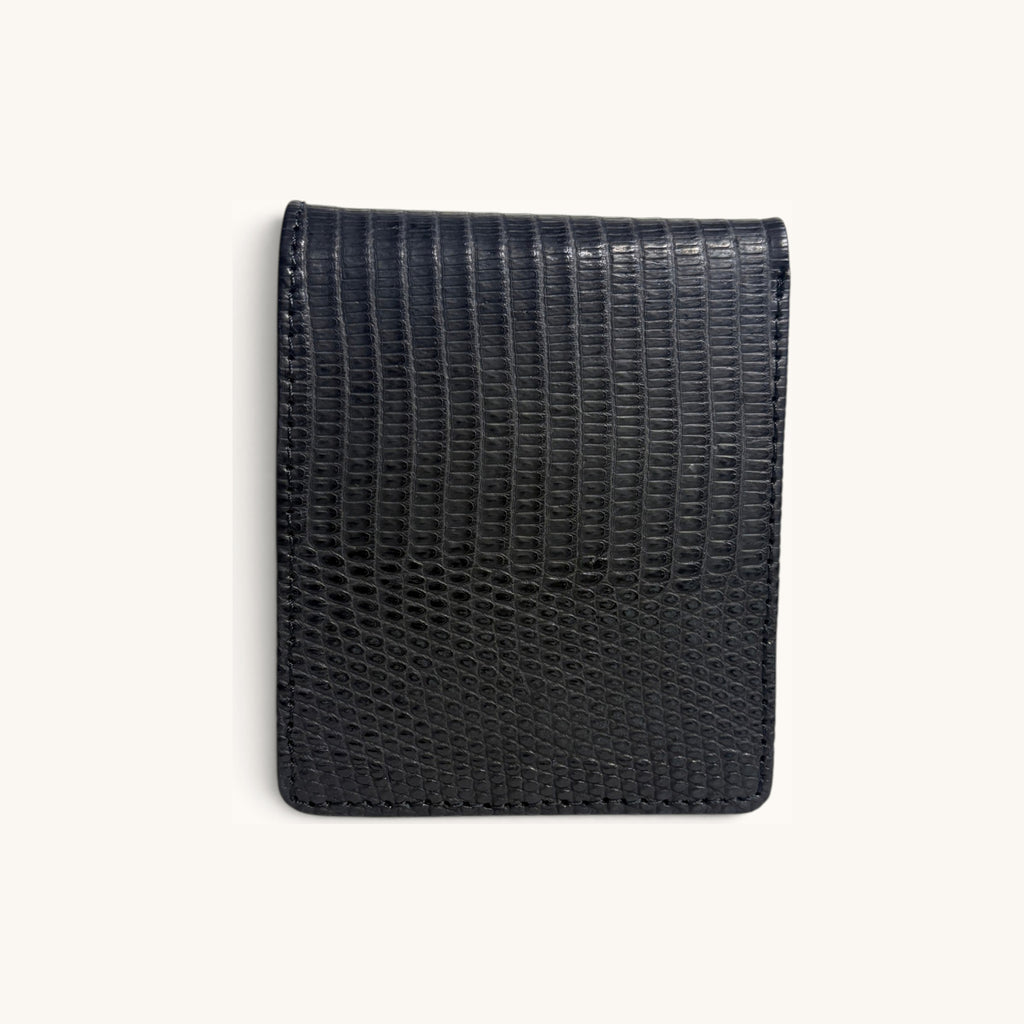 Lizard Bifold in Black - Executive Leather, Wellington FL