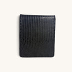Lizard Bifold in Black - Executive Leather, Wellington FL