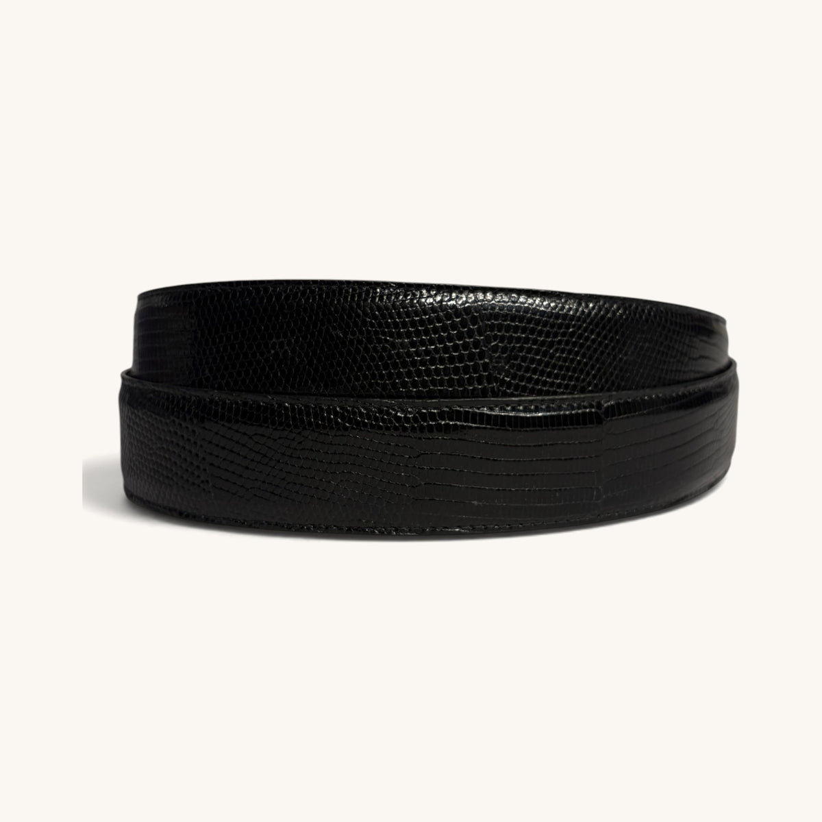 Lizard Skin Strap - Black Lizard Skin Strap