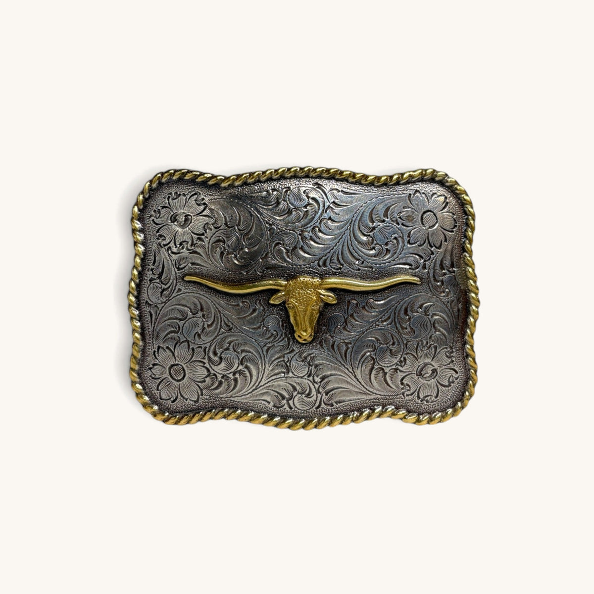 Longhorn Rope Buckle - Gold Longhorn Rope Buckle [Gold]
