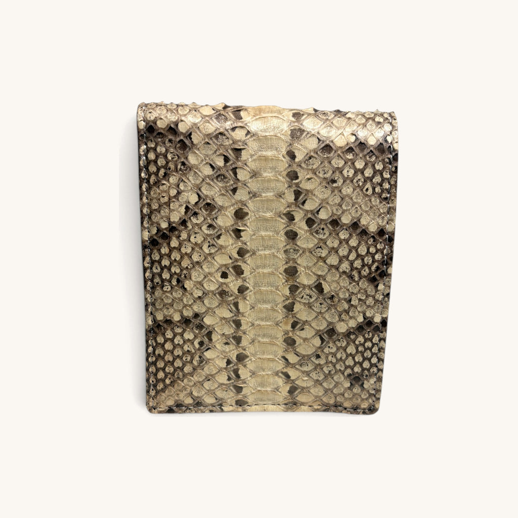 Natural Python Billfold in Card Slots Only - Executive Leather, Wellington FL