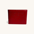 Ostrich Bifold in Red - Executive Leather, Wellington FL
