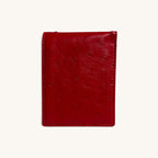 Ostrich Bifold in Red - Executive Leather, Wellington FL