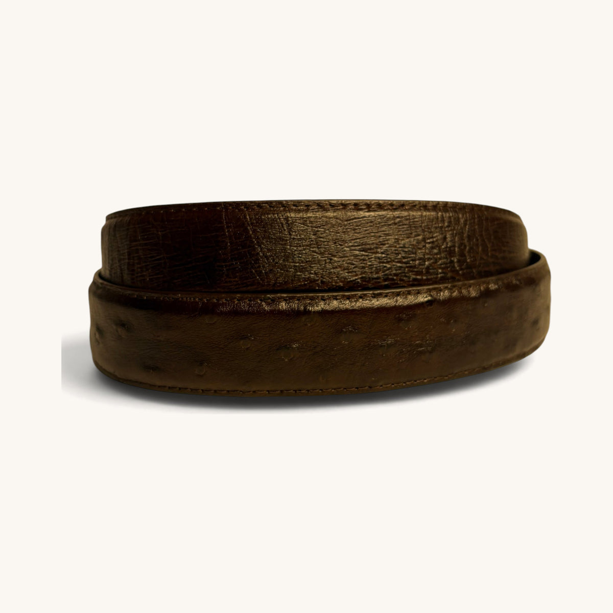 Ostrich Skin Strap - Olive Ostrich Skin Strap