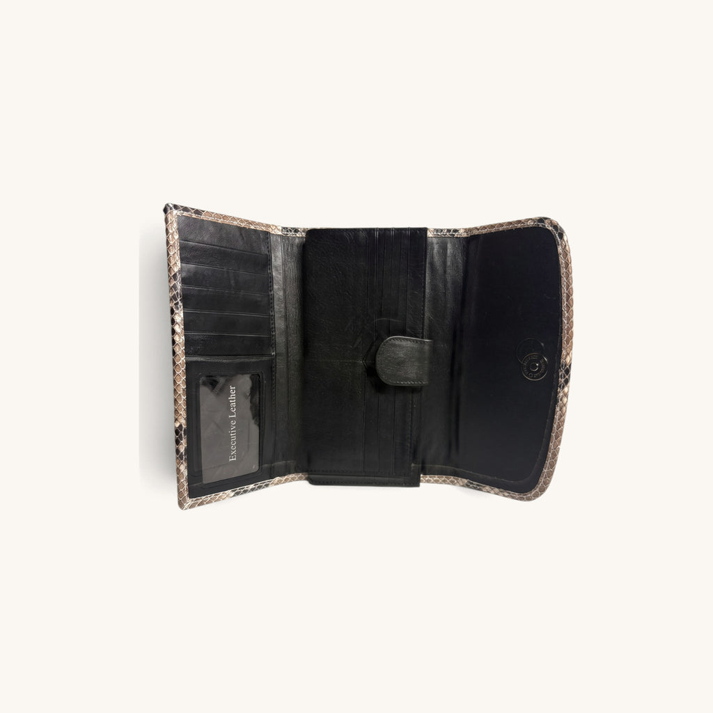 Python Clutch Wallet in Natural - Executive Leather, Wellington FL [Natural]
