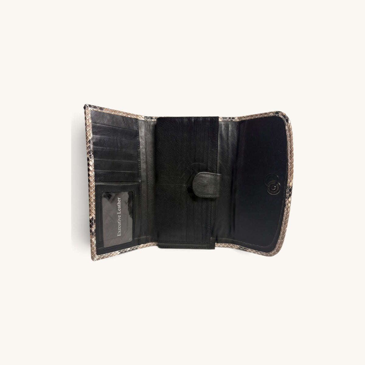 Python Clutch Wallet in Natural - Executive Leather, Wellington FL [Natural]