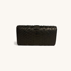 Python Clutch Wallet in Black - Executive Leather, Wellington FL