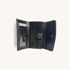 Python Clutch Wallet in Black - Executive Leather, Wellington FL