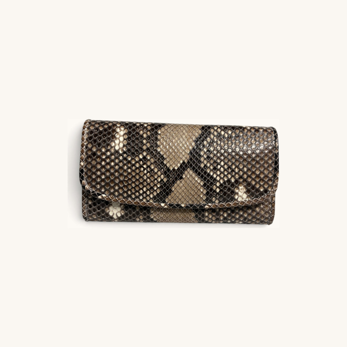 Python Clutch Wallet in Natural - Executive Leather, Wellington FL