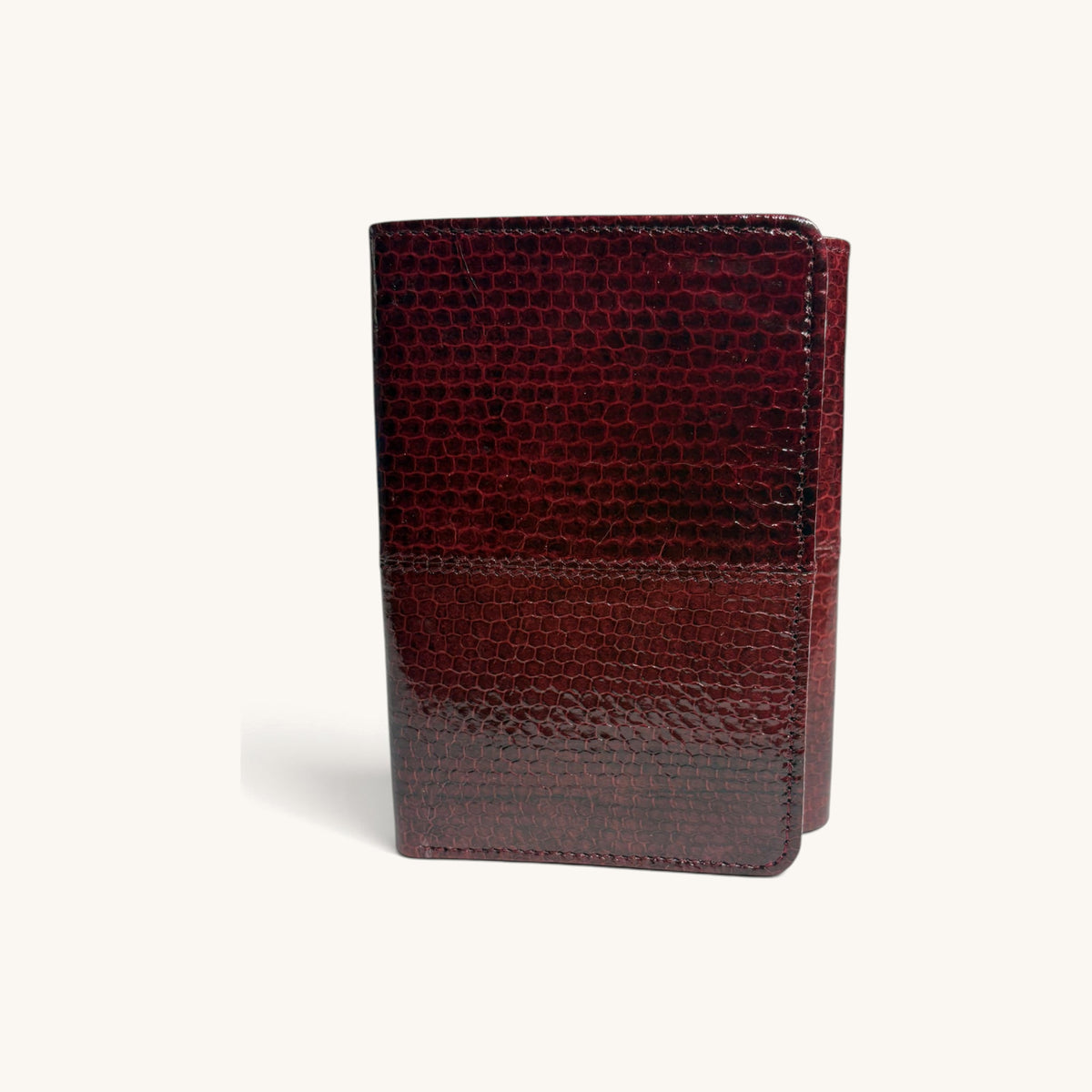 Python Trifold in Dark Red - Executive Leather, Wellington FL [Dark Red]