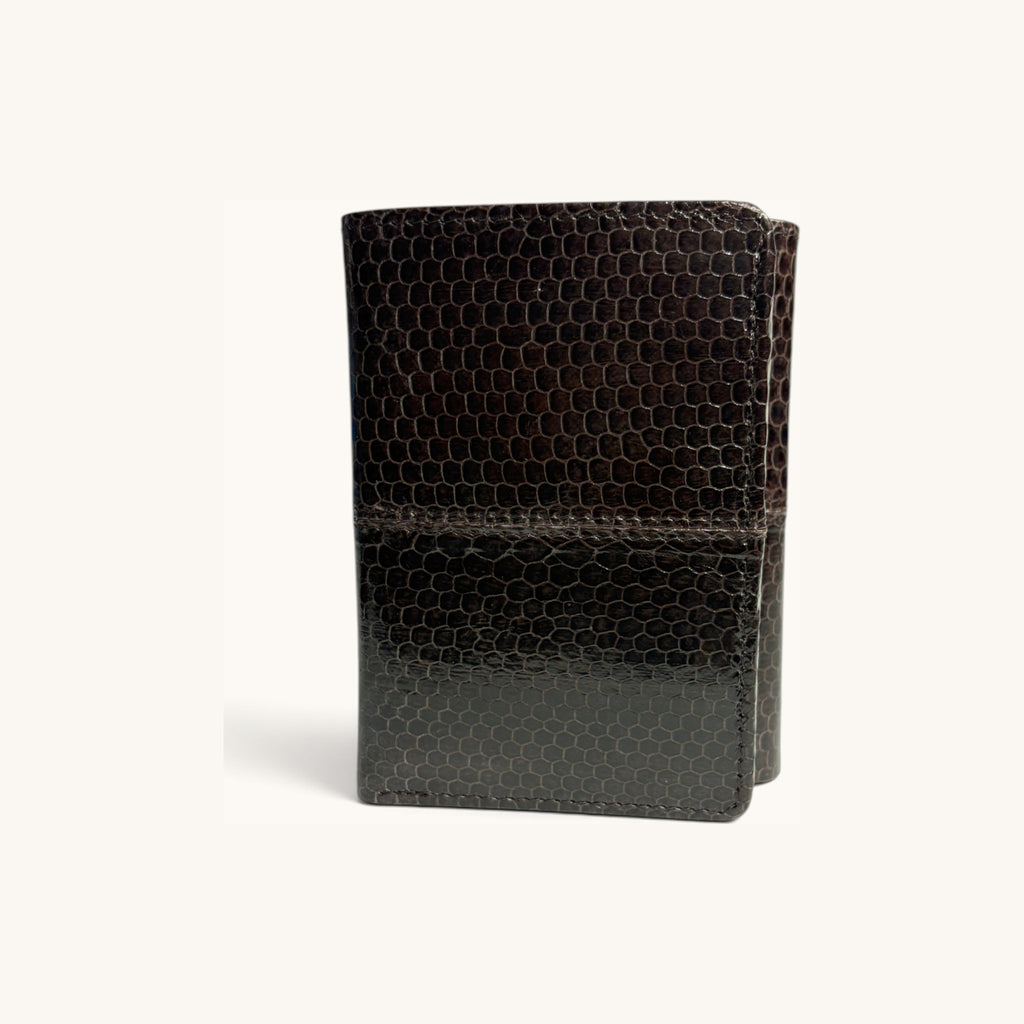 Python Trifold in Grey Brown - Executive Leather, Wellington FL