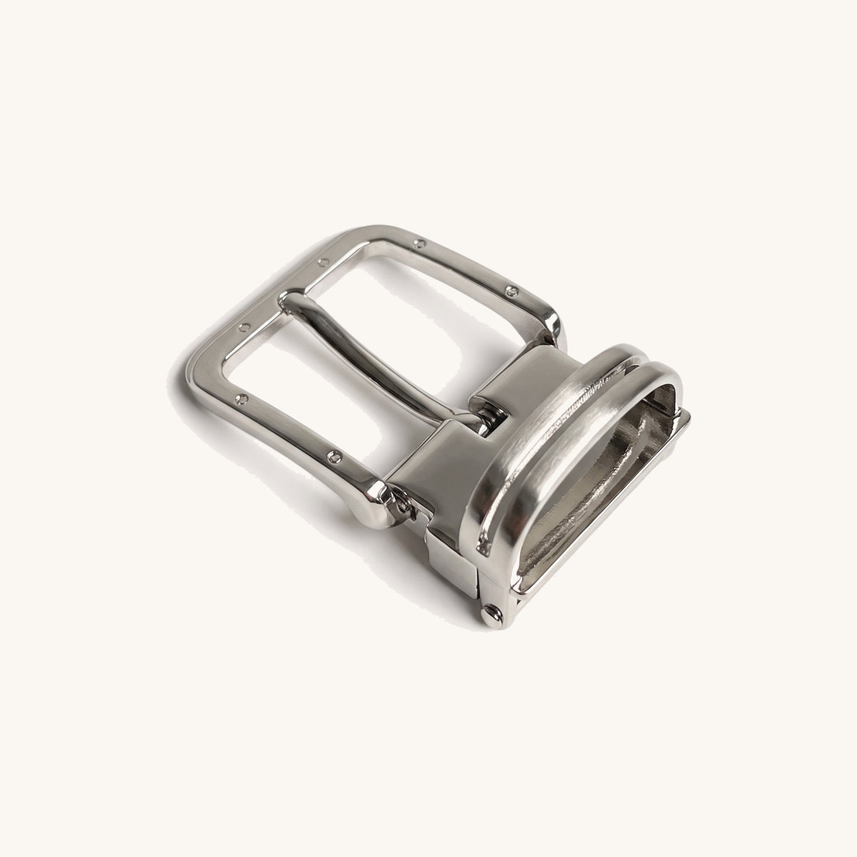 Ribbed Clamp Buckle - Silver Ribbed Clamp Buckle [Silver]
