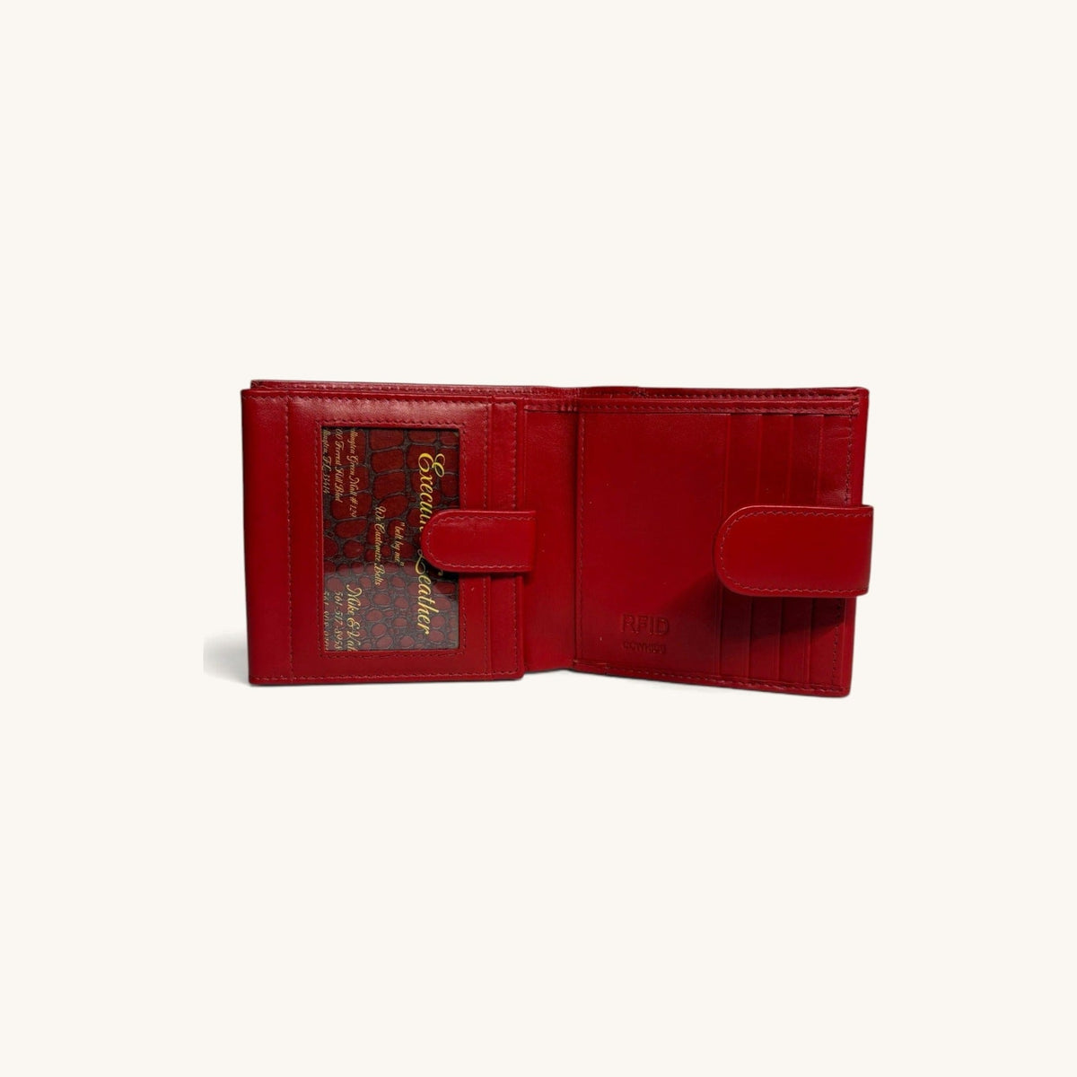 Square Flap Wallet [Red]