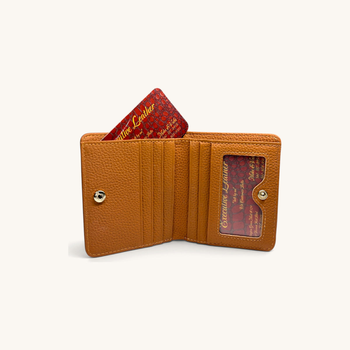 Stag Bifold Wallet in Tan - inside [Tan]