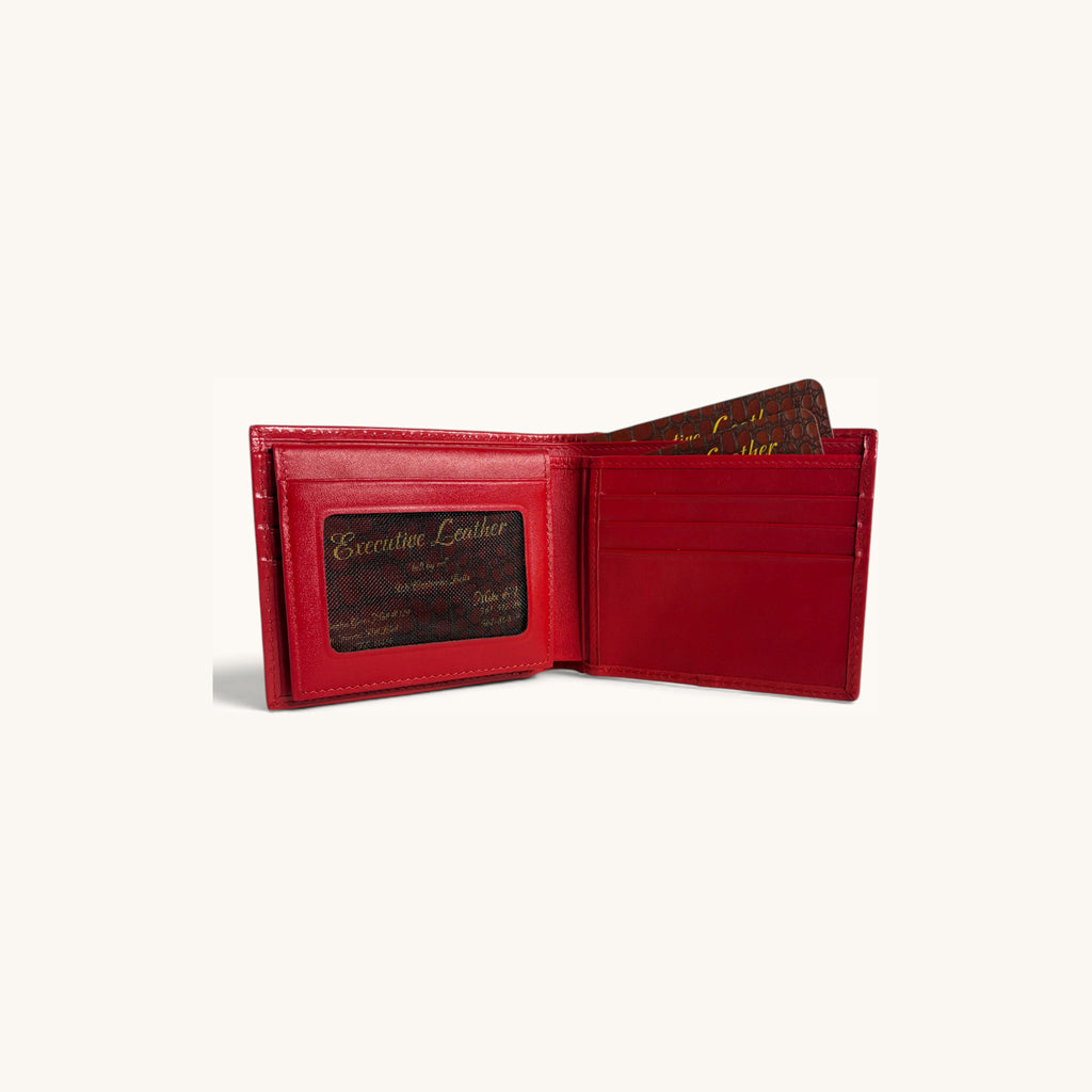 Stingray Bifold in Red - Executive Leather, Wellington FL