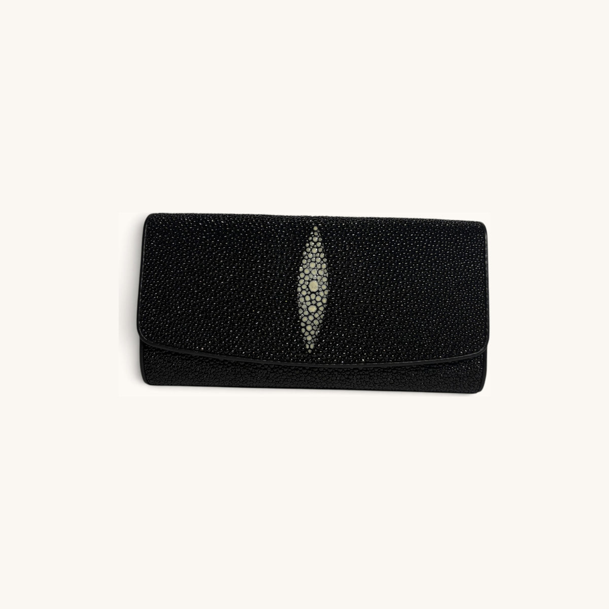 Stingray Clutch Wallet in Black - Executive Leather, Wellington FL