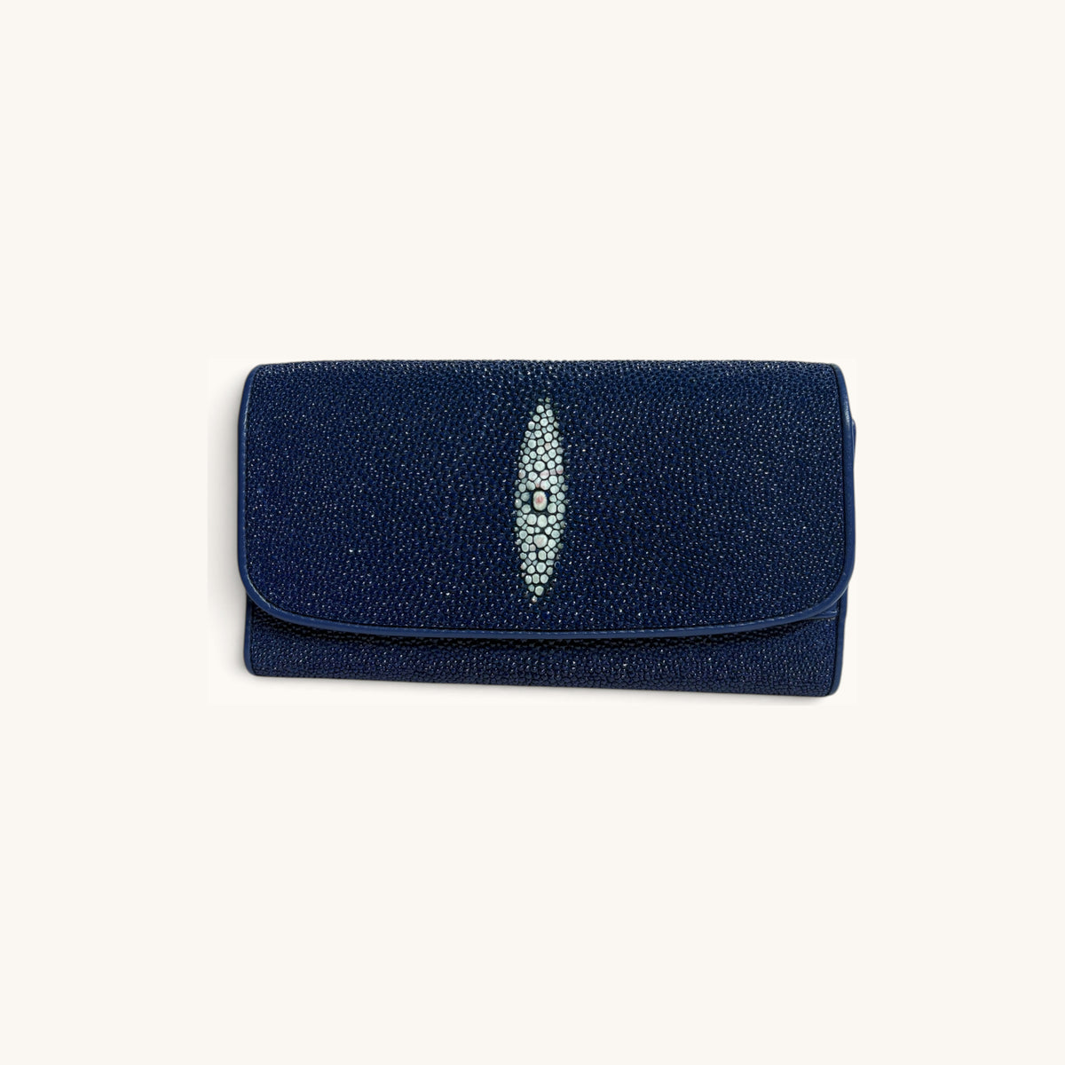 Stingray Clutch Wallet in Navy - Executive Leather, Wellington FL