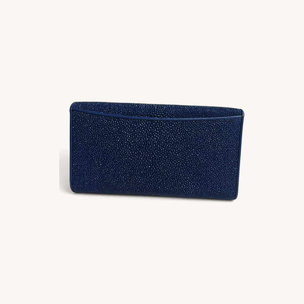 Stingray Clutch Wallet in Navy - Executive Leather, Wellington FL