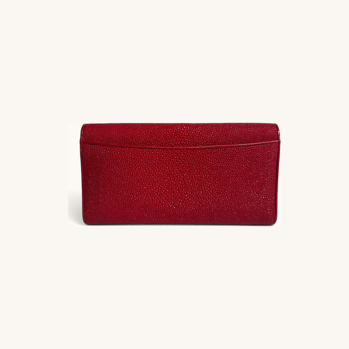Stingray Clutch Wallet in Red - Executive Leather, Wellington FL