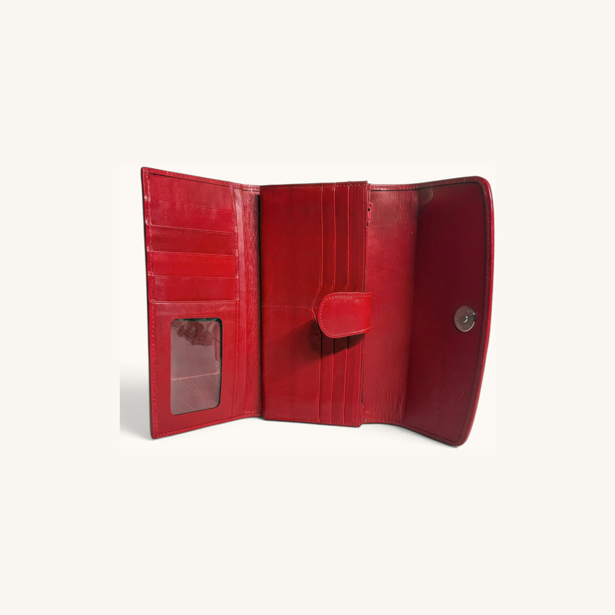 Stingray Clutch Wallet in Red - Executive Leather, Wellington FL