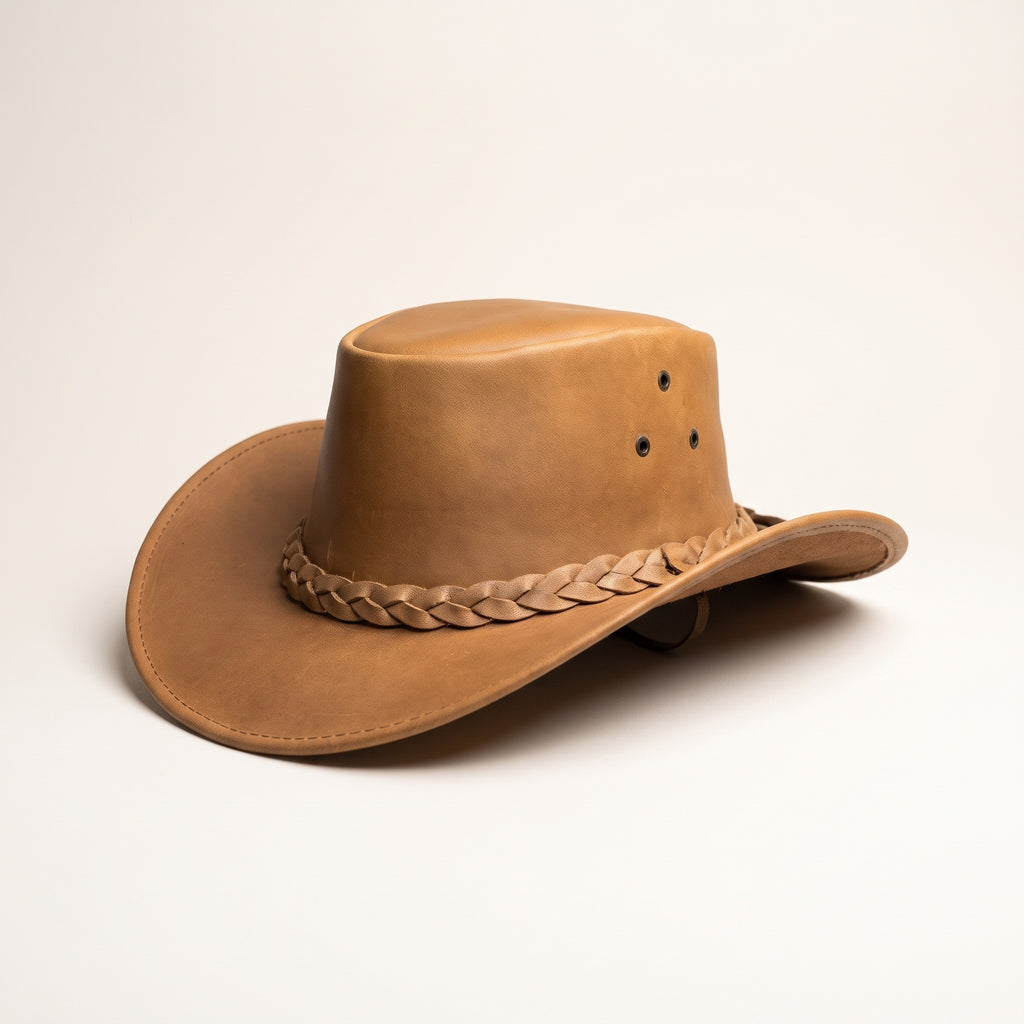 Tan Braided Cowboy Hat
