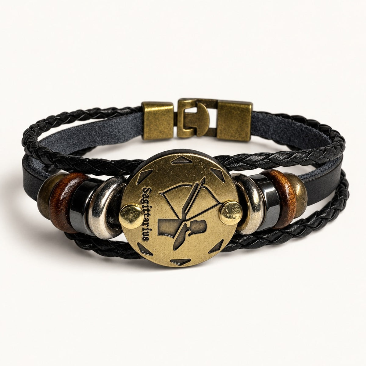 Zodiac Leather Bracelet in Sagittarius [Sagittarius]