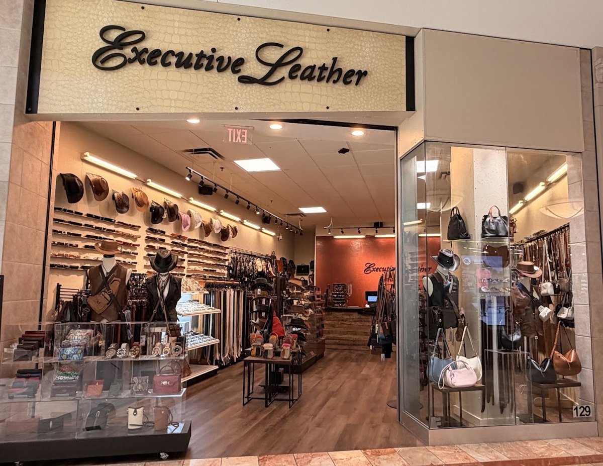 Executive Leather storefront at The Mall at Wellington Green
